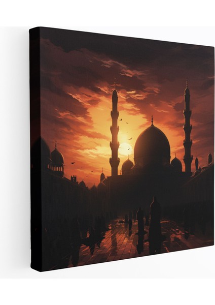 Majestic Mosque Kanvas Tablo - Kutsal Kuran
