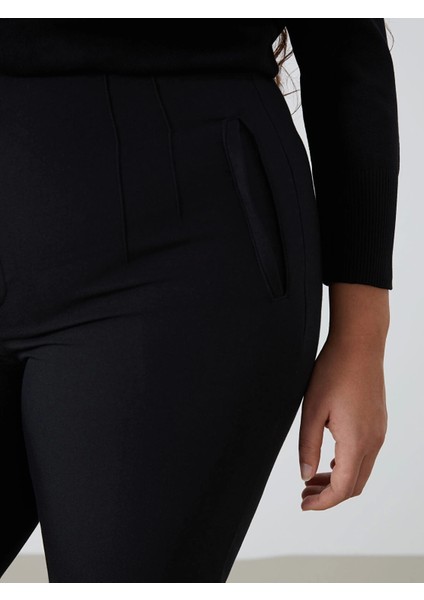 Lcw Vision Siyah Kadın Havuç Kesim Düz Pantolon fırsatları