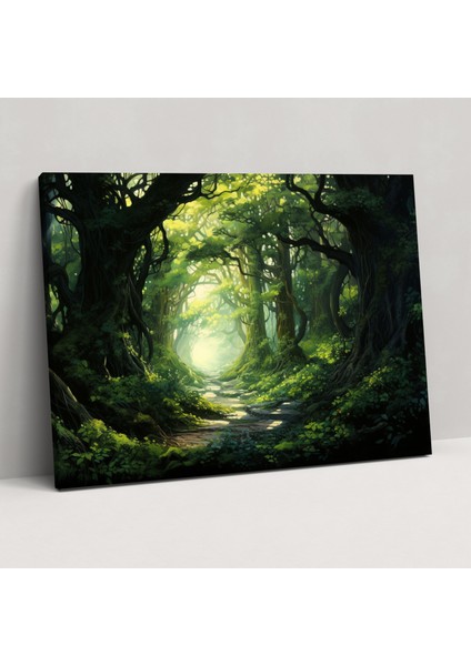 Hipnoz Duvar Sanatı - Doğaya Bağlantı Duvar Süsleme Kanvas Tablo