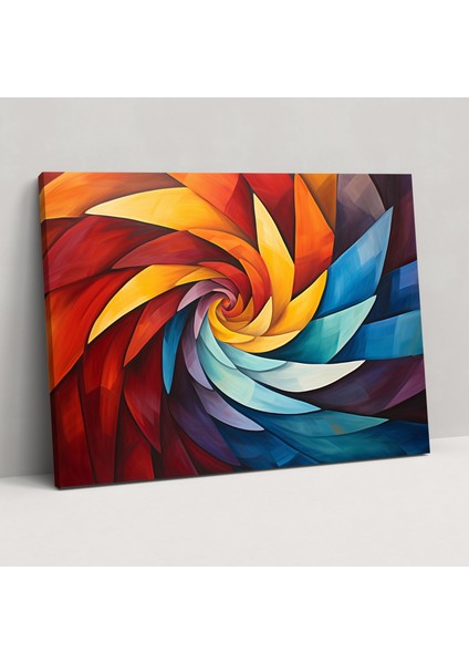 Hipnoz Kanvas Tablo - Ev Dekorasyonu Spiraller Desenler Duvar Dekorasyonu