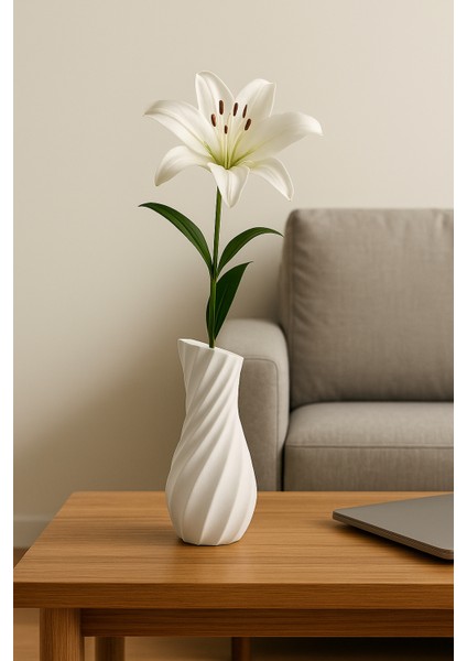 Spiral Formlu Minimal Vazo – Modern Dekoratif Obje fiyatları