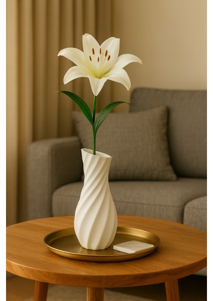 Spiral Formlu Minimal Vazo – Modern Dekoratif Obje
