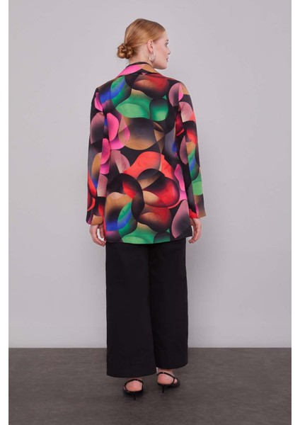 Siyah Kruvaze Desenli Ceket indirimleri