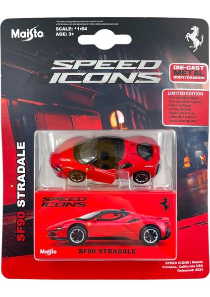 1:64 Speed Icons - Ferrari SF90 Stradale Kırmızı fırsatları
