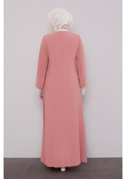 Gül File Detay Fermuarlı Ferace fırsatları