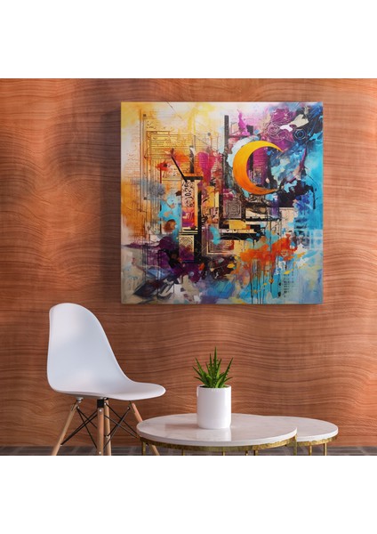 Kutsal Kur'an Kanvas Tablo - Soyut Karma Medya Duvar Sanatı - Kutsal Kur'an Duvar Dekorasyonu Kanvas Duvar Sanatı Karma Medya modelleri