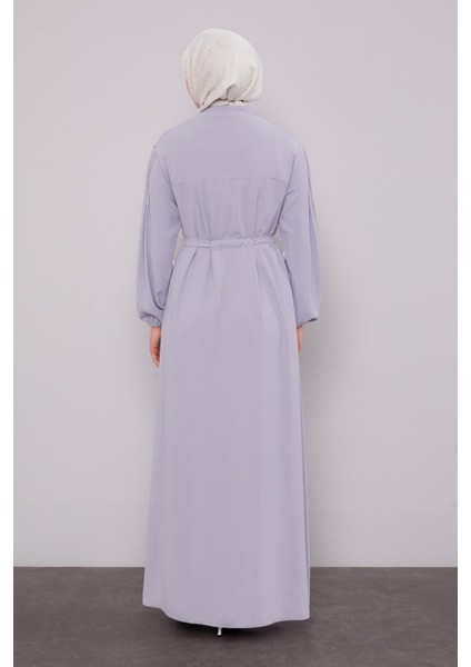 Gri Bağlama Detaylı Ferace fırsatları