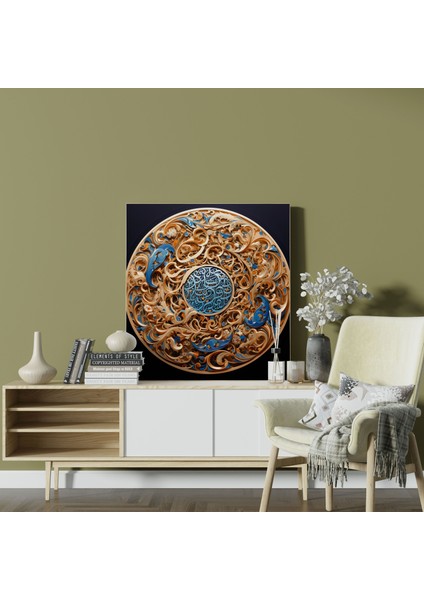 Kutsal Kur'an Duvar Sanatı - Incelikli Arapça Hat Sanatı - Kutsal Kur'an Duvar Dekorasyonu Kanvas Tablo fiyatları