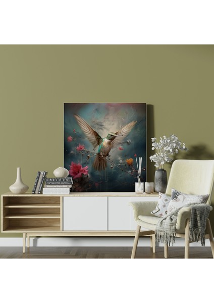 Çiçek Desenli Kanvas Tablo - Oturma Odası Dekorasyonu Için Şık Bir Dokunuş modelleri