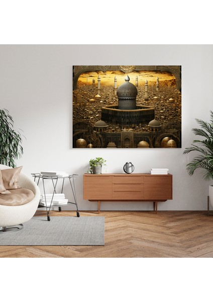 Kaabe Duvar Sanatı - Islam Hat Sanatı Kanvas Tablo - Ev Dekorasyonu Duvar Sanatı modelleri