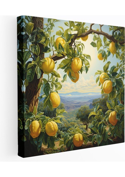Limon Ağacı Duvar Dekorasyonu - Limon Ağacı Duvar Dekorasyonu Duvar Sanatı