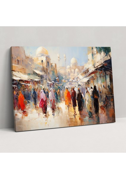 Canlı Camii Duvar Sanatı - Camii Kanvas Tablo Camii Pazarı