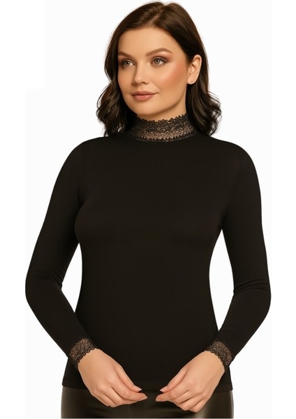 Kadın % 47 Modal % 47 Cotton % 6 Elastane Balıkçı Yaka Uzun Kol Body