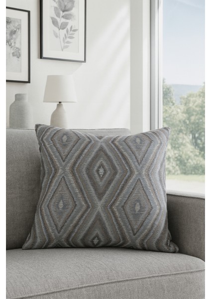 Jakar Baklava Kırlent Kılıfı Kahve 40X40