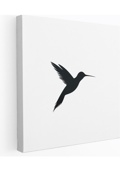 Minimalist Kuşkanadı Duvar Dekorasyonu - Kuşkanadı Minimalist Illüstrasyon Kanvas Tablo Duvar Sanatı