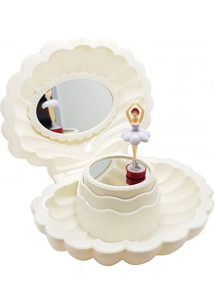 Hareketli Balerinli Istiridye Takı ve Müzik Kutusu Sevgiliye Hediye modelleri