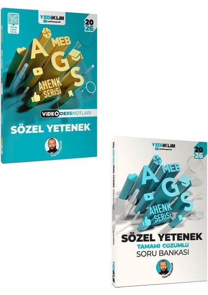 Yediiklim 2026 Meb Ags Ahenk Serisi Türkçe Sözel Yetenek Video Ders Notları ve Soru Bankası Seti