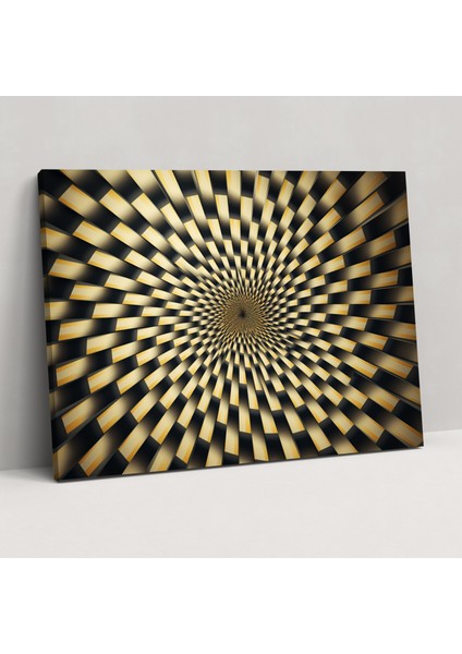 Hipnoz Duvar Sanatı - Hipnoz Hipnotik Geometrik Desenler Kanvas