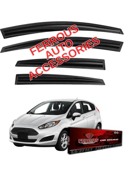 Ford Fiesta Ferrous Cam Rüzgarlığı 4lü Set 2010 2020