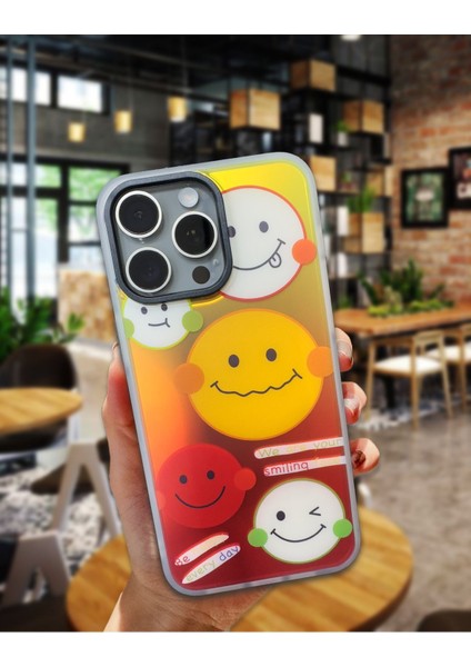 iPhone 14 Pro Max Uyumlu Hassas Tuşlu Hologramlı Kılıf