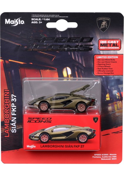 1:64 Speed Icons - Lamborghini Sian Fkp 37 Metalik Yeşil fırsatları