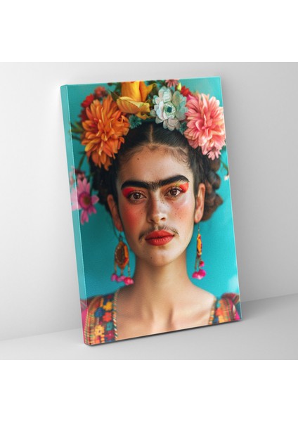 Frida Kahlo Tarzı Kanvas Tablo - Frida Kahlo Kanvas Duvar Dekorasyonu