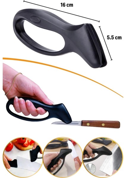 Paslanmaz Çelik Ergonomik Bıçak Bileme Aleti, Pratik ve Kullanışlı