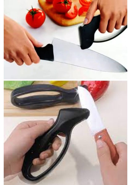 Paslanmaz Çelik Ergonomik Bıçak Bileme Aleti, Pratik ve Kullanışlı