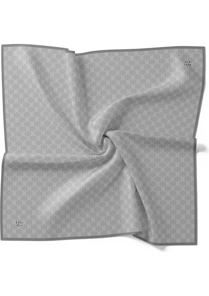 Gümüş Petek Desen Twill Ipek Eşarp fiyatları