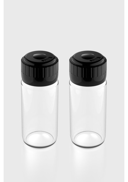 Hibrit 244 ml Siyah Kapaklı 2'li Cam Baharatlık Seti 161005 fiyatları