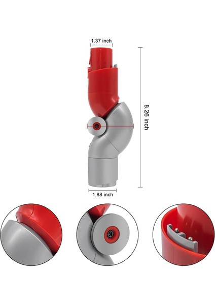 Mobilya Altı Temizlik Adaptörü – Dyson V7/V8/V10/V11/V15Uyumlu modelleri