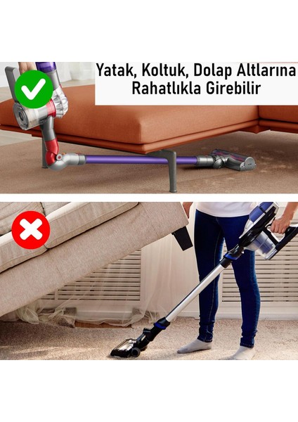 Mobilya Altı Temizlik Adaptörü – Dyson V7/V8/V10/V11/V15Uyumlu fırsatları