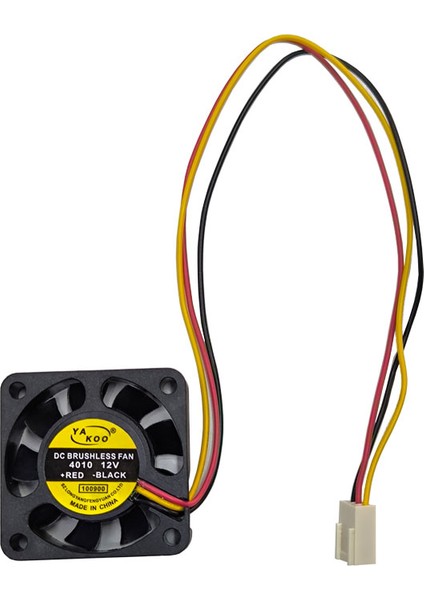 12V 4 cm 3 Pinli Fan 4cm x 4cm x 1cm 3 Pinli Dc 12VOLT Fan