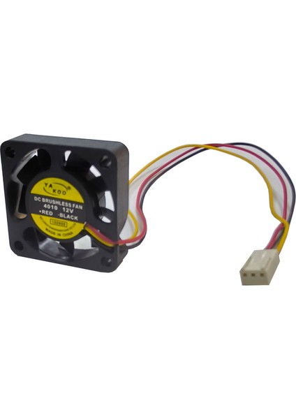 12V 4 cm 3 Pinli Fan 4cm x 4cm x 1cm 3 Pinli Dc 12VOLT Fan fırsatları