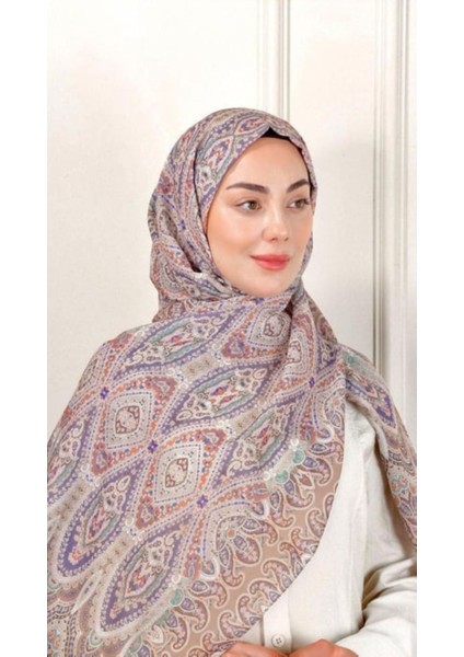 Lo'cella Desenli Pamuk Vual Şal