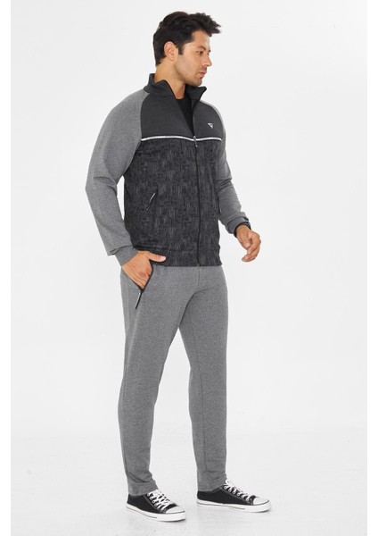 Erkek Tam Fermuarlı Eşofman Takımı Antrasit 5817-A modelleri