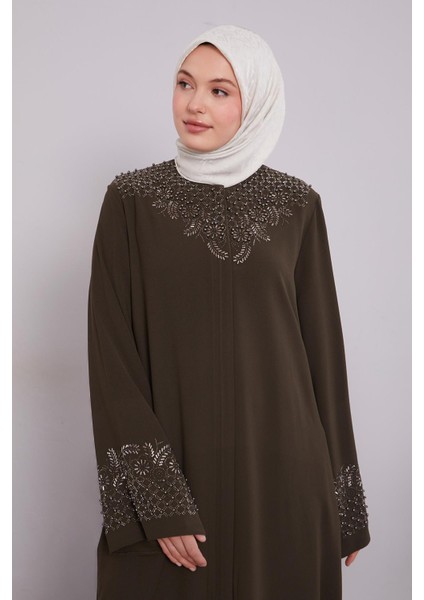 Haki Gizli Yan Cepli Ferace modelleri