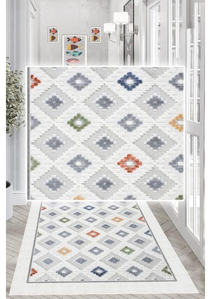 Dijital Baskılı Dekoratif Kaymaz Taban Yıkanabilir Kilim Yolluk Antre Hol Halısı Salon Halısı modelleri