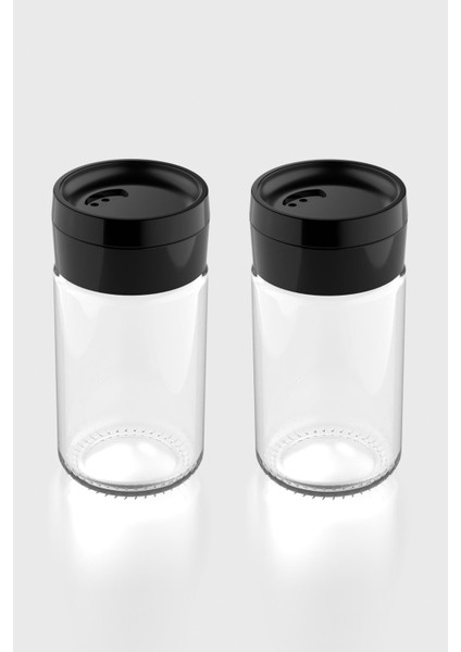 Dorian 105 ml Siyah Kapaklı 2'li Cam Tuzluk Biberlik Seti 121006 fiyatları