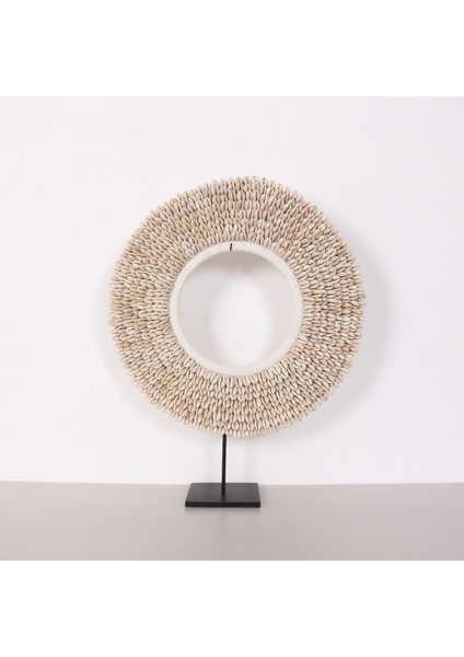 Mylamp Papua Deniz Kabuğu Makromeli Masa Üstü Dekor L