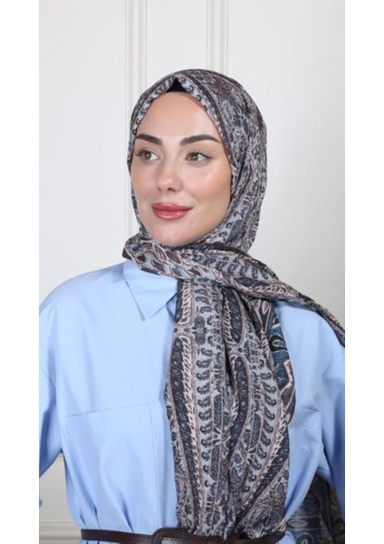 Lo'cella Desenli Pamuk Vual Şal