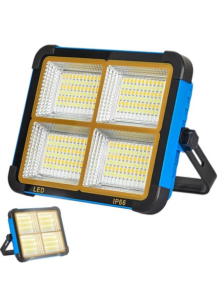 L03 Solar Taşınabilir LED Kamp Lambası – 150W 306 LED USB Şarjlı Powerbank Özellikli Su Geçirmez Flaşhör 4 Mod