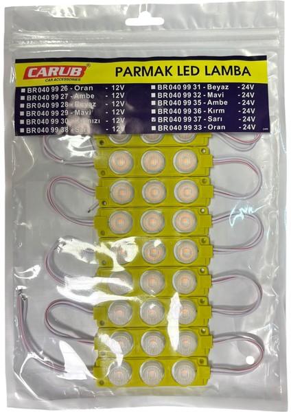 Parmak Lamba Camlı Sarı Gün Işığı 24V 10'lu Br 040 99 37 fiyatları