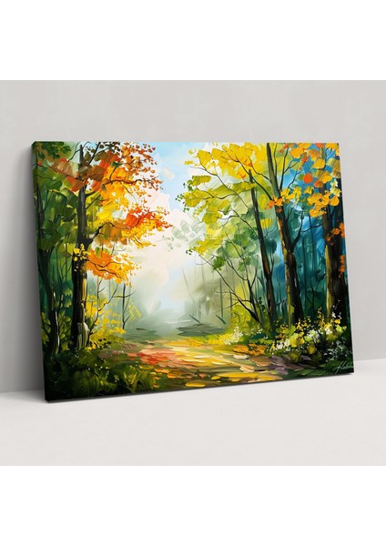 Huzurlu Orman Leonid Afremov Duvar Sanatı - Leonid Afremov Kanvas Duvar Sanatı Kanvas Tablo