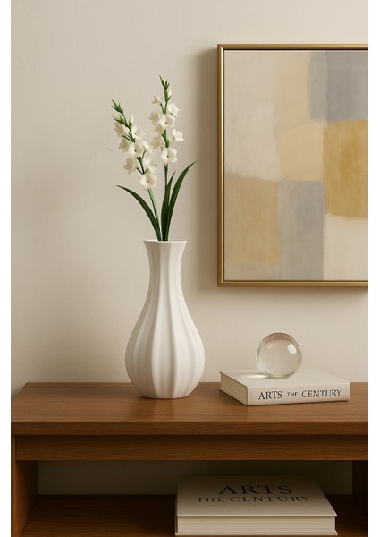 Dalgalı Form Minimal Vazo – Modern Dekoratif Obje modelleri