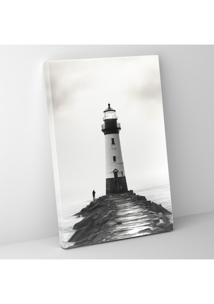 Deniz Feneri Duvar Sanatı - Minimalist Tasarım Ev Dekorasyonu Için Deniz Feneri Duvar Sanatı