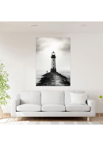 Deniz Feneri Duvar Sanatı - Minimalist Tasarım Ev Dekorasyonu Için Deniz Feneri Duvar Sanatı modelleri