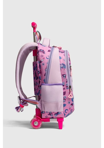 2217-MY Polo Anatomik Sırt Yapılı Unisex Işıklı Tekerlekli Ilkokul Çantası - NKT02217-PEMBE-MOR-TEKEBAT fiyatları