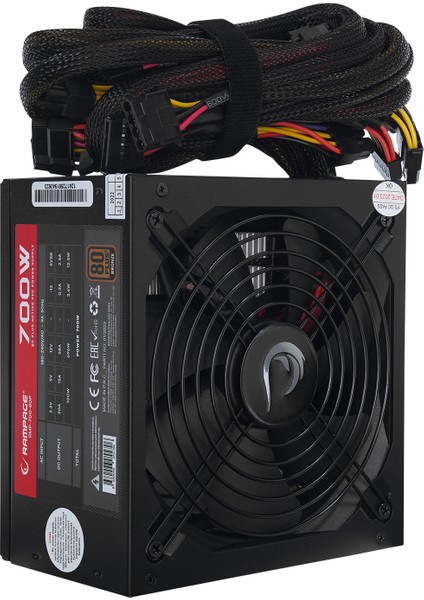 RMP-700-80P 700W 80Plus Bronze 12cm Fan Aktif PFC Power Supply