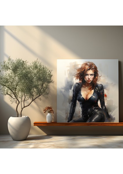 Kara Örümcek Suluboya Tablo Kanvas Tablo Baskı fiyatları